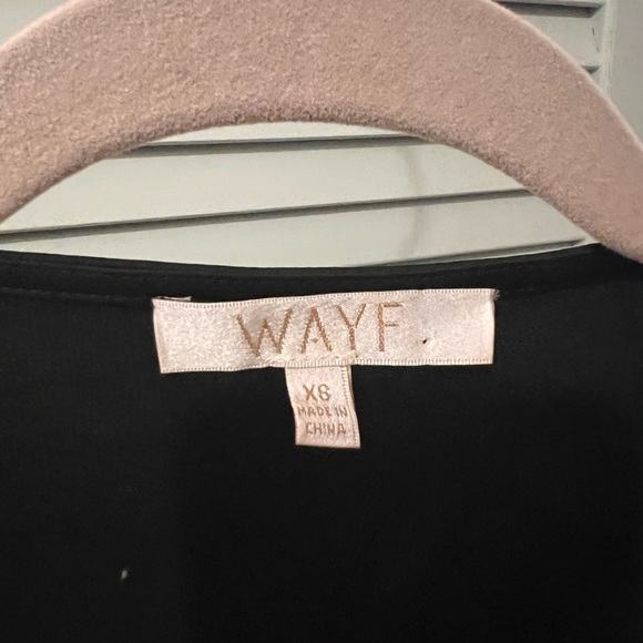 Wayf black shirt with feather sleeves - Picture 2 of 2